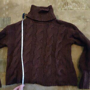 Pink Rose turtleneck sweater